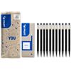 PILOT - Set di 10 +1 Omaggio Ricariche BLS-G2-7 - Compatibili con Penne Roller 0,7 mm G2, G2 Plus, B2P Gel - Inchiostro Gel Intenso - Nero - Punta Media