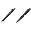 Faber-Castell 133353 - Portamine Poly Matic, 0,7 mm, nero, 1 pezzo (Confezione da 2)