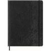 Moleskine Taccuino Precious & Ethical, con Confezione Regalo, Copertina Morbida Vegana Effetto Pitone, Chiusura Elastica, Colore Nero, Formato XL 19 x 25 cm