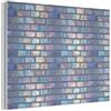 MuchoWow© Pannelli Pannello Fonoassorbente 80x60 cm Decorativi Insonorizzanti Decorativo Parete Fonoassorbenti Design Fonoisolanti Insonorizzazione Stanza Metallizzato - Mattoni - Lucido