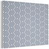 MuchoWow© Quadri Fonoassorbenti 80x60 cm Pannello Fonoassorbente Decorativi Isolamento Acustico Pannelli Acustici Insonorizzazione Stanza Insonorizzanti Crema - Blu - Righe - Fantasia