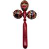 HuadaXtai Triple Head a Mano Maraca per Gioco E Concerto, Rosso