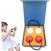 Generico Shaker per insalata - Shaker in legno con palline di sabbia ritmiche Asalato - 2 pezzi Shaker per palline di sabbia Kashaka in legno producono un suono nitido per attirare l'attenzione dei bambini