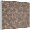 MuchoWow© Pannello Decorativo Parete Pannelli Fonoassorbenti Acustici 40x30 cm Insonorizzanti Decorazioni Casa Isolamento Acustico Fonoassorbente Quadri Fonoisolanti Marrone - Linee - Motivo