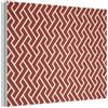 MuchoWow© Pannello Decorativo Parete Pannelli Fonoassorbenti Acustici 80x60 cm Insonorizzanti Decorazioni Casa Isolamento Acustico Fonoassorbente Quadri Fonoisolanti Rosso - Beige - Motivo