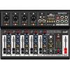 Italian Stage IS 2MIX6FXU - Mixer audio analogico stereo a 6 canali per live, con DSP Multi FX e Bluetooth, Nero