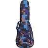 Surwin Borsa Ukulele Soprano Custodia Ukulele 21/23/26 Pollici con Imbottitura 10mm Cinghie Regolabile Maniglia per il Trasporto, Imbottitura Spessa e Custodia (23 Pollici,Plaid blu)