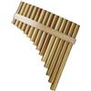 KEAAN flauto di pan professionale Flauto Di Pan Fatto A Mano Per Strumenti Musicali Popolari Strumento A Fiato A Colori Originale 15 Tubi (Color : Right)