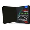 Addictive Sound Pannelli Fonoassorbenti Premium, pannello acustico qualità studio con lana acustica, Classe A di assorbimento, prodotto in UE, kit parete/soffitto, 50x50x11 cm, 4.5 kg, Nero