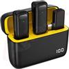 Aglow.it Microfono Lavalier Wi-Fi per Telefoni Android USB C, Microfono Wireless Clip con 3L Cancellazione del Rumore, Ideale per Interviste e Blog