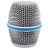Generic Silver Color RK324G Beta87A Griglia di ricambio per Shure BETA 87A microfono vocale a condensatore supercardioide con inserto in schiuma per parabrezza, confezione da 1