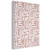 MuchoWow© Pannelli Decorativi Fonoassorbenti 60x80 cm Parete Quadri Isolamento Acustico Fonoassorbente Isolante Fonoisolanti Pannello Decorativo Insonorizzanti Rosa - Bianco - Biologico