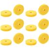 HAMPPLIES Kit di 12 Pezzi Pad in Feltro Giallo per Piatti da Batteria, Riduce Rumore da Attrito Metallico, Adatto per Supporti Hi-hat e Stand per Piatti Durante Esibizioni Musicali