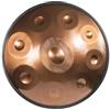 ORANGES Handpan D Minor Strumento Professionale Per Adulti Tamburi In Acciaio Handpan Drum Con Soft Hand Pan Bag 9 Note/12 Note Per Produzione Audio (Color : Gold-432Hz, Size : 9 notes)