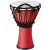 XDrum Primero Junior Djembe 31 cm in PVC - Corpo in plastica con sistema di accordatura tradizionale - Compatto e leggero, ideale per bambini e principianti - rosso