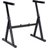 Proel KS350 Nuovo supporto a Z per mixer / tastiera e realizzato in acciaio tubolare, regolabile in larghezza ed altezza, Nero Opaco