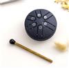 KeyoGoS Buddha Stones - Mini tamburo in acciaio, 7,6 cm e 6 note, kit di batteria a mano con bacchetta, percussioni a mano, per meditazione, intrattenimento, educazione musicale (blu navy)