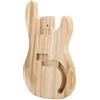 Miskall Corpo del basso Canna per chitarra incompiuta Parti per chitarra elettrica fai-da-te Accessori Materiale in acero Colore legno
