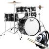 Generisch Pearl Roadshow RSJ465C - Batteria C31 Junior, colore: Nero + cuffie keepdrum