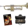tuyama Tromba in Sib TTR-171 in ottone - completa con bocchino, custodia, accessori + metodo per tromba "Trumpet Basics"