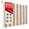 AVILIA Tenda da Sole a Caduta 250x150 cm con Rullo in Alluminio, Parasole Esterno a Righe Beige, Attacco Soffitto Incluso