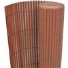 vidaXL Recinzione da Giardino a Doppio Lato 90x300 cm Marrone Arella Canniccio