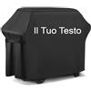 Ferocity Coperchio per griglia Copri-Capote Barbecue Copertura Impermeabile Protettivo Griglia BBQ Grande 165 cm x 118 cm x 60 cm Il Tuo Testo L [084]