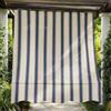 VKZ Tenda da Sole a Caduta per Balcone 145x290 cm, Tenda Parasole Esterno con Strisce, Protezione UV, Tenda da Sole Verticale per Terrazza, Balcone e Giardino (Blue)