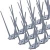 Konzept 11 Punte Anti-Volatili in Plastica: Proteggi Balcone, Giardino, Terrazza da Piccioni, Gatti, Passeri, Rondini. Barriere a 3 File, Set di 12 Pezzi - Grigio