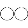 M METERXITY 2-Pz Fasce Elastiche per Pistone da 34mm x 1.5mm Fasce Elastiche Standard per Motoseghe Elettriche, Parti di Ricambio [Nero]