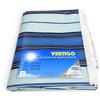 Tex family Tenda da Sole Vertigo Tex Family Righino Blu 100% Poliestere Impermeabile Idrorepellente Tinto Filo Occhielli Acciaio Frangia - Cm. 150x350