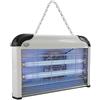 Megashopitalia Zanzariera Elettrica Stermina Insetti Mosche Zanzare 2 Lampade 32W con Ventola di Aspirazione