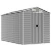 vidaXL Casetta da Giardino Grigio Chiaro 191x300x198 cm in Acciaio zincato