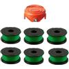 StarRing Bobina di ricambio per decespugliatore Black Decker Sostituire A6482 GL7033 GL8033 GL9035 accessori per decespugliatore, 6 bobine e 1 tappo