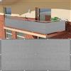 XUEDNGM Telo Ombreggiante 98 x 530 cm Traspirante, Protezione Solare, Frangivento Tutela Della Privacy Paravento da Balcone per Balcone Giardino Terrazza, Grigio Chiaro