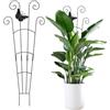 Generico Poteau Métallique -Treillis Pour Plantes Grimpantes 76x30cm | Décoration Jardin Poteau Métallique Robuste Pour Jardin Légumeslierre Support Décoratif Balcon Cour Serre Intérieur Extérieur Durable Élég