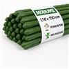 MOHOME Bastoncini Supporto Piante Rampicanti Set 25 Cannette Acciaio Plastificato Bastone 1,1 Ø x 150 cm Tutore Verde Giardino Orto Pomodori Melenzane