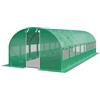 TOOLPORT Serra da Giardino tunnel Serra Orto stabile e robusto 3x8m - Telo PE 180g/m² verde transparente