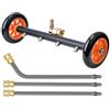 Whychstore Idropulitrice per sottoscocca da 40,6 cm, scopa per lavaggio auto, attacco per idropulitrice per sottocarro