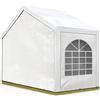 TOOLPORT Tendone per Feste 4x2 m Gazebo Party per sagre, mercati 450 N Bianco Impermeabile Protezione UV