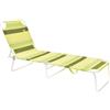 SUNNY STAR LETTINO PRENDISOLE STRASBURGO 187x56x26cm STRUTTURA IN ACCIAIO VERDE FASCIATO