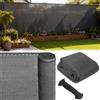 BB Sport Rete ombreggiante Protezione Privacy 150 g/m² incl. Corda in Nylon Schermo di Recinzione Resistente ai Raggi UV antistrappo Antivento, Dimensione:1.5m x 20m, Colore:Grigio