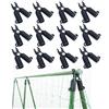 æ— 12 connettori per pianta, 16 mm regolabili tipo A, clip per giunzione di giunzione per rampicanti e scaffali, per supporto per piante, fibbie di collegamento per casa, giardino, serra, traliccio