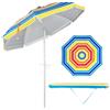 KOMFOTTEU Ombrellone da Spiaggia 200cm, Parasole da Giardino Protezione Solare UV50+, Pieghevole & Leggero, Ombrellone da Balcone con Borsa, per Patio, Campeggio, Piscina, Senza Base (Colorato)