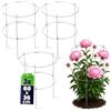 KADAX Set di 3 supporti per fiori, altezza 60 cm, supporto per piante in acciaio verniciato a polvere, supporto per ortensie e peonie, supporto per ortensie