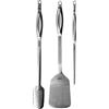 Boska Essential BBQ Tools Monaco+, 3 accessori per barbecue, 100% acciaio inox, set regalo, per barbecue e cucina/struttura rombo/extra grip/lavabile in lavastoviglie