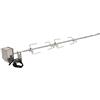 BBQ-Toro set spiedo in acciaio inox per la serie completa Weber Genesis II 400 e 600 incl. aghi per carne 4X, motore, supporto motore, girarrosto
