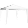 Briconess.com Gazebo 3x3 m in Acciaio con Telo in polietilene Bianco Oasis