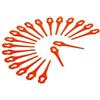 MISEO 50 Pezzi Lame in plastica for Tosaerba for FUXTEC for FX-E1RT20 tagliaerba a Batteria Rosso Lama in plastica Accessori for Attrezzature elettriche da Giardino