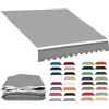 Pkkiimor Ricambio Telo Tenda Da Sole a Bracci Estensibili per Esterno, Tessuto Di Ricambio per Tenda Da Sole Impermeabile per Patio, Terrazzo,Esterno,Giardino Telo Di Ricambio